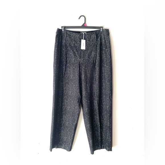 NWT Spanx Ponte Barrel Leg Pant Herringbone Black Womens 1X - Picture 3 of 9